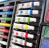 Дитячий набір для малювання Art Set на 82 предметів у кейсі Блакитний, фото 5