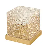 Кришталевий нічник Куб із 3 змінними кольорами та ефектом водяної хвилі, фото 8