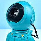 Проєктор зоряного неба лампа нічник Astronaut Projector Lamp K2301 зі змінними картриджами, фото 7