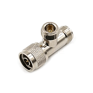 Сплиттер антенний N-Type Female на Male - Female (мама, тато), трійник розгалужувач для антен, перехідник, фото 5