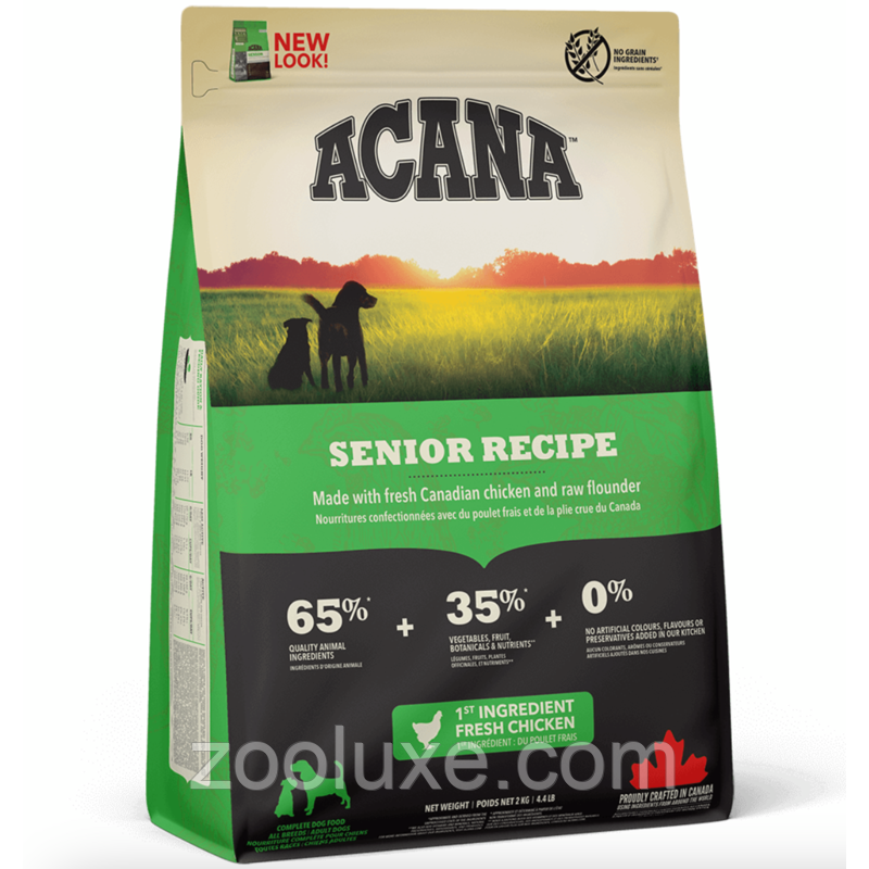 Acana Senior Recipe 11,4 кг корм для літніх собак Акана Сеньйор Курка