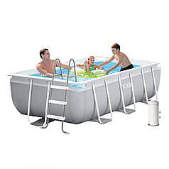 Каркасний басейн Intex 26784, 300 х 175 х 80 см, (2 006 л/год, драбина)