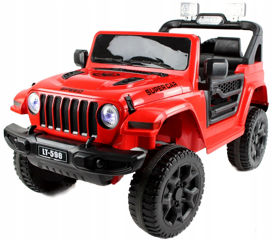 Дитячий електромобіль JEEP LT 4x4 червоний PlayHouse (Польща), фото 1
