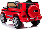 Дитячий електромобіль MERCEDES G63 AMG червоний (Польща), фото 4
