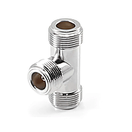 Спліттер антенний N type Female (мама) на 2 Female (мама), трійник розгалужувач для антен, перехідник N типу, фото 4