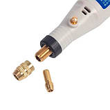 Бормашина гравер міні 18В HILDA JD5202 і комплект насадок, алмазних фрез, фото 4