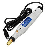 Бормашина гравер міні 18В HILDA JD5202 і комплект насадок, алмазних фрез, фото 5