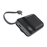 Повербанк 20000mAh Choetech B696 Black QC3.0 PD3.0 бездротова зарядка смартфонів та Apple Watch (43-00132), фото 3