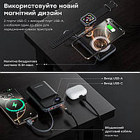 Повербанк 20000mAh Choetech B696 Black QC3.0 PD3.0 бездротова зарядка смартфонів та Apple Watch (43-00132), фото 6