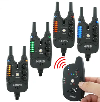 Набір електронних сигналізаторів поклевки для рибалки Hirisi S8 4+1 карпові сигналізатори поклевки