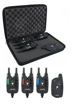 Набір електронних сигналізаторів поклевки для рибалки Hirisi S8 3+1 карпові сигналізатори поклевки