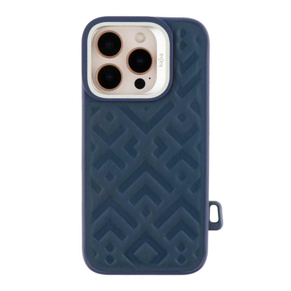 Чохол Kajsa Briquette Collection Rhombus with MagSafe для iPhone 16 Pro Колір Blue