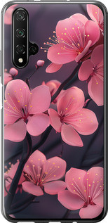 Чохол на Huawei Nova 5T Пурпурова сакура "6075u-1833-5939"