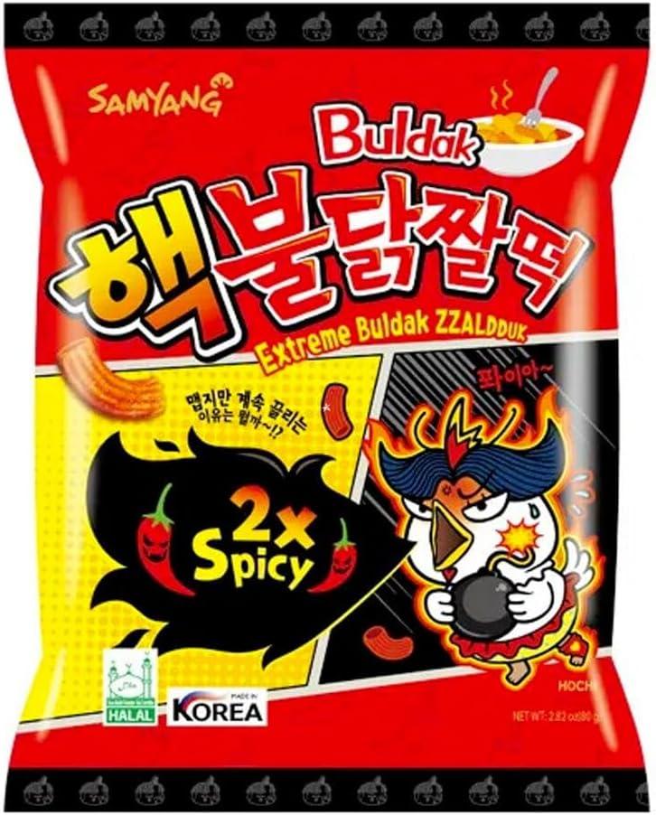 Корейська закуска Samyang Extreme Buldak Zzaldduk 2X SPICY Tteokbokki 80г