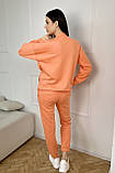 Трикотажний спортивний костюм для вагітних та годуючих абрикосовий S, фото 3