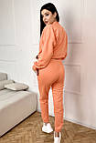Трикотажний спортивний костюм для вагітних та годуючих абрикосовий S, фото 5