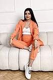 Трикотажний спортивний костюм для вагітних та годуючих абрикосовий S, фото 8