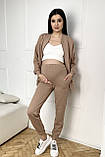 Спортивний костюм для вагітних та годуючих кольору какао S, фото 3