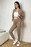 Спортивний костюм для вагітних та годуючих кольору какао S, фото 4