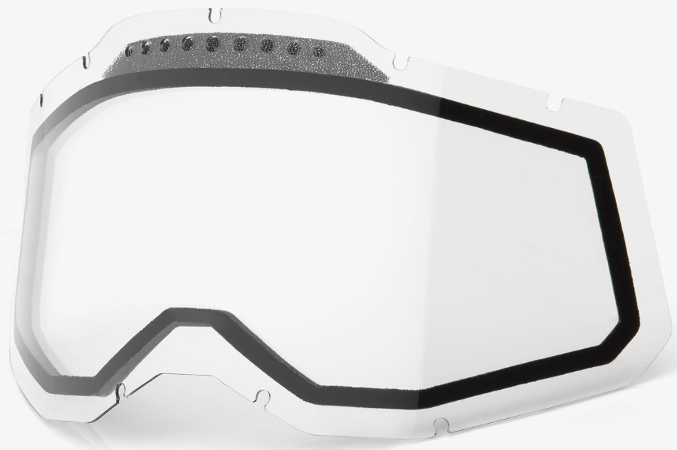 Лінза подвійна 100% RACECRAFT 2/ACCURI 2/STRATA 2 Vented Dual Pane Lens Anti-Fog - Clear