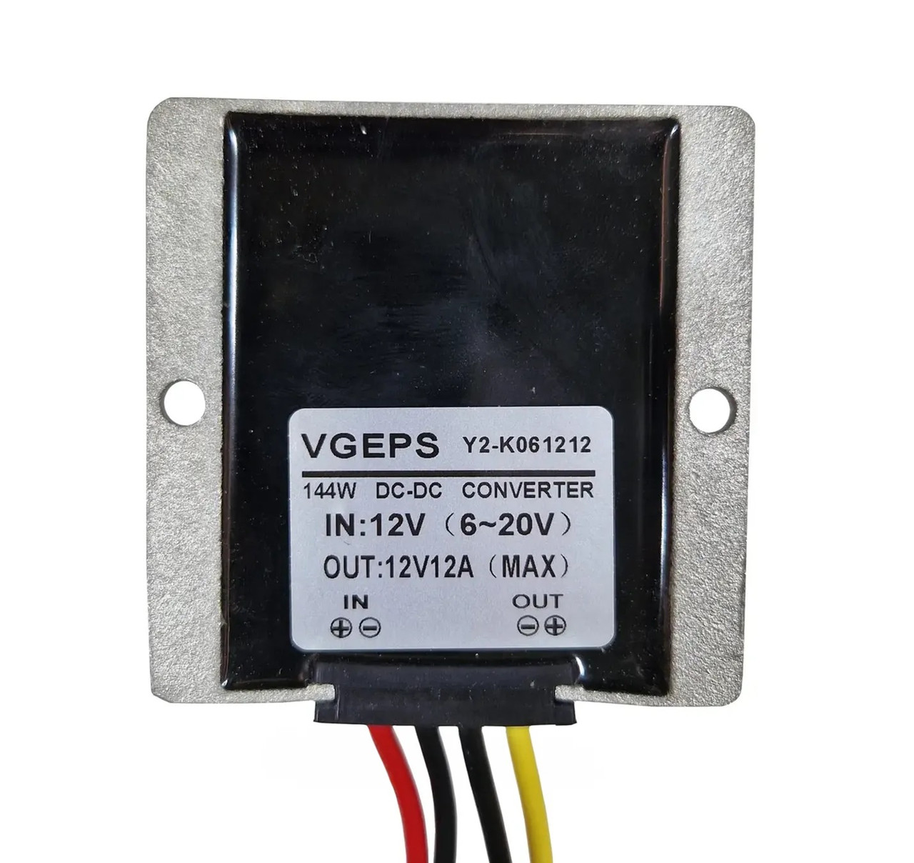 Підвищуючий перетворювач VGEPS DC 6V to 12V 12A (Y2-K061212), з радіатором, для РЕБ
