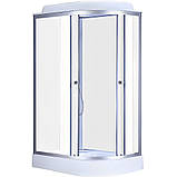 Бокс душовий без гідромасажу Mixxus WAVE SB02-120x80x215-L-FB SATIN з низьким піддоном (MI6892), фото 3