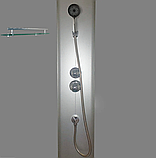 Бокс душовий без гідромасажу Mixxus STRONG SB01-90x90x215-FB SATIN з високим піддоном (MI6884), фото 2