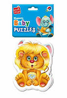 Пазли магнітні Baby puzzle Зоопарк 2 шт