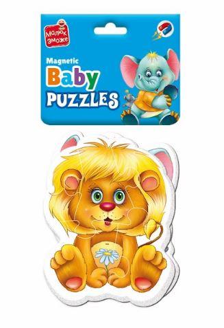 Пазли магнітні Baby puzzle Зоопарк 2 шт