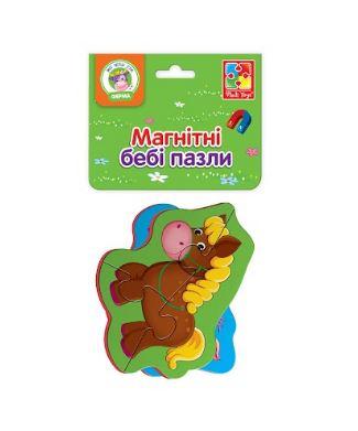 Пазли магнітні Baby puzzle Коня та порося 2 шт