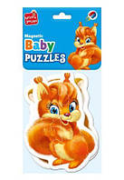 Пазли магнітні Baby puzzle Пушистики 2 шт