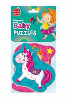 Пазли магнітні Baby puzzle Фея та єдиноріг 2 шт