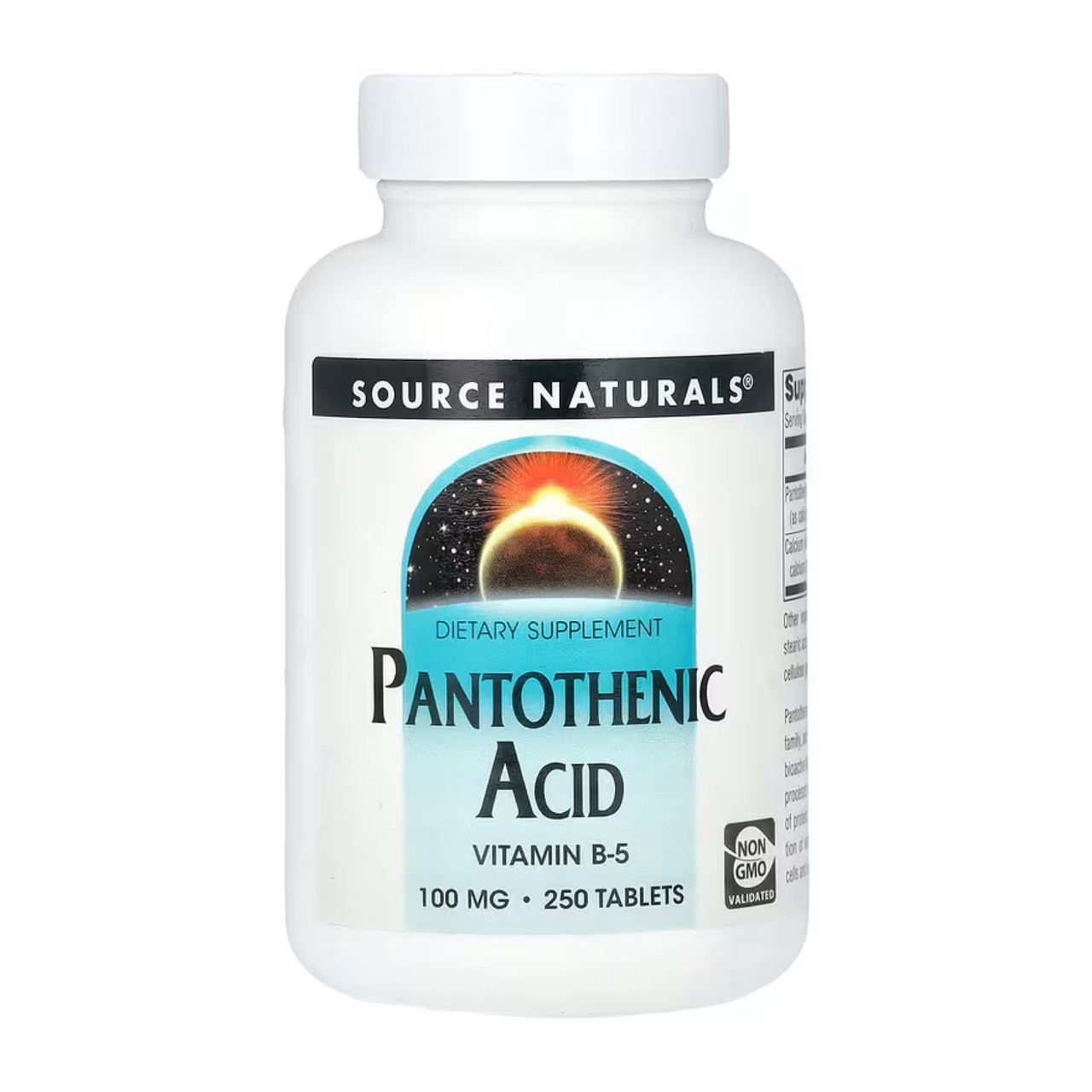 Pantothenic Acid 100 mg - 250 tabs, фото 1