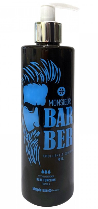 Олія до та після депіляції для чоловічого обличчя Monsieur Barber Prep Gel 300мл.