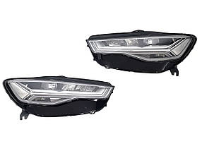 Передні фари ( Full Led LCI ) заміна до рестайлінг V2 на Audi A6 C7 2011-2014 року