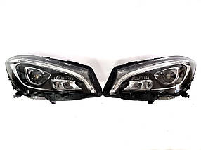 Передні фари Full Led ( оригінал комплектні ) на мерседес CLA-клас C117 2017-2019 року