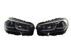Передні фари Full Led в стилі Laser ( апгрейд в LCI ) на бмв X3 G01 2018-2022 року