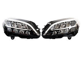 Передні фари Led High Performance ( оригінал комплектні ) на мерседес C-клас W205 2018-2021 року