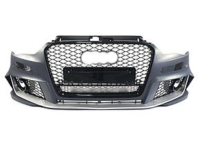 Передній бампер ( в стилі RS3 під туманки ) на Audi A3 8V 2012-2016 року