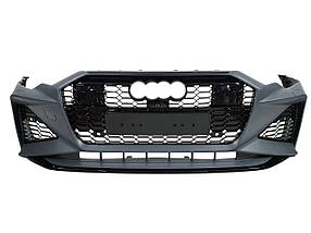 Передній бампер ( в стилі RS6 ) Sedan на Audi A6 C8 2018-2023 року