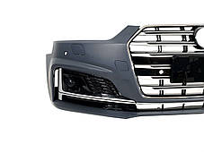 Передній бампер ( в стилі S5 ) V2 на Audi A5 B9 2016-2020 року, фото 2