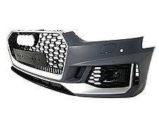 Передній бампер ( стиль RS5 ) V4 на Audi A5 B9 2016-2020 року, фото 3