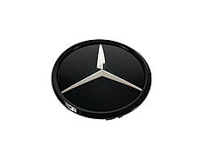 Логотипи Chrome Black скляний ( муляж дистроніка ) на мерседес V-клас W447 2014-2019 року, фото 2