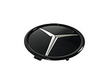 Логотипи Chrome Black скляний ( муляж дистроніка ) на мерседес V-клас W447 2014-2019 року, фото 3