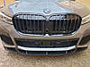 Губа ( переднього бампера ) Чорний глянець V1 на бмв 7 Series G11 / G12 2019-2023 року, фото 7