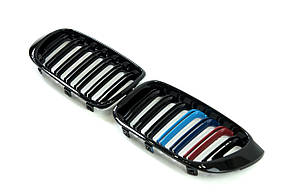 Решітка радіатора M-color ( Подвійні M-Look ) на бмв X3 F25 2014-2017 року, фото 2