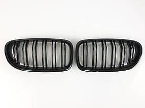 Решітка радіатора Чорний глянець ( Подвійні M-Look ) Китай на бмв 5 Series F10 / F11 2010-2017 року