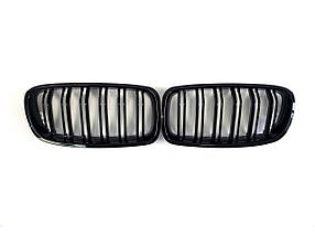 Решітка радіатора Чорний глянець ( Подвійні M-Look ) Китай на бмв 3 Series F30 / F31 2011-2018 року