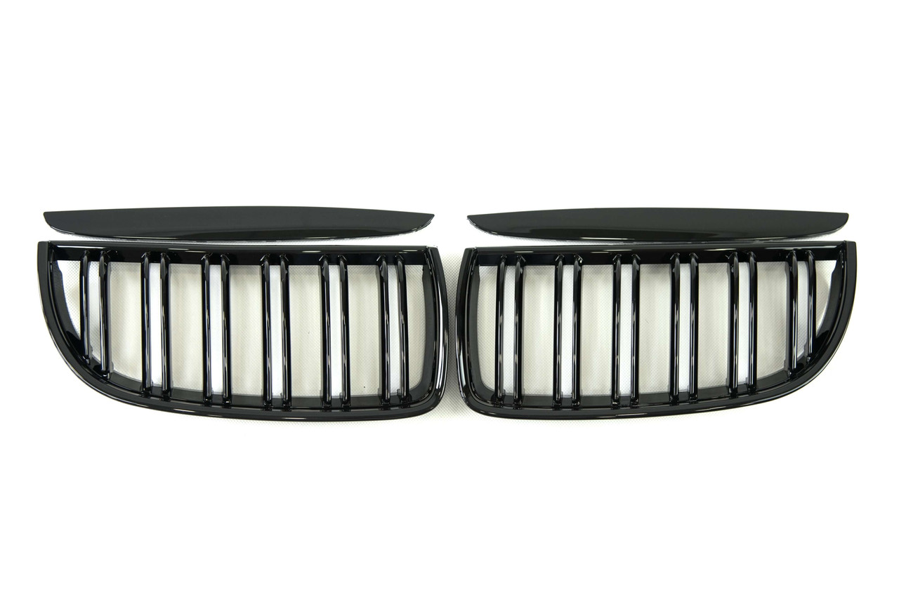 Решітка радіатора Чорний глянець ( Подвійні M-Look ) на бмв 3 Series E90 / E91 2005-2008 року