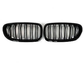 Решітка радіатора Чорний глянець ( Подвійні M-Look ) на бмв 5 Series F10 / F11 2010-2017 року